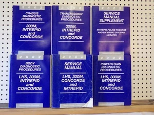 Six Volume Service Manual Set for 2002 INTREPID, Concorde, 300M, LHS - Picture 1 of 1