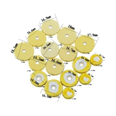 16 Pack Leder Flute Pads Flute Leder Pads Gelbe Flute Leder Pads 13 X 9 X 1cm - Bild 1 von 4