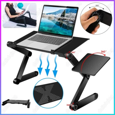 360° Adjustable Laptop Table Stand Lap Sofa Bed Tray Foldable PC Notebook Desk - Image 1 of 4
