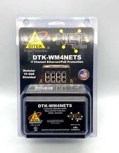 Ditek DTK-WM4NETS 4-Channel Wall Mount Network (PRICE FOR 1 UNIT ONLY) - Photo 1/2