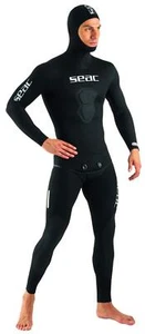 Seac Men's Black Shark 7 Mm Full Wetsuit - Picture 1 of 7