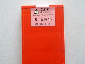 Platten zum Gewindefräsen von C.P.T., 21 I 20 UN MT 5 - Bild 1 von 2