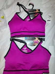 Avia Purple Seamless Low Impact Removable Pads Adjustable Straps Sports Bra  - Picture 1 of 6