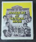 OOP Massacre at Central High (1976) Blu-ray/DVD STEELBOOK WITH SLIPCOVER Synapse