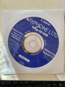 New ! Canon Faxphone L170 Setup Installation CD ROM Software CD Driver Disk - Picture 1 of 1