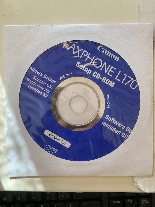 New ! Canon Faxphone L170 Setup Installation CD ROM Software CD Driver Disk - Image 1 of 1