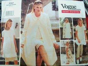 Miss Vogue 1757 Maternity Pattern UNCUT Wardrobe Coat Dress Tunic Size 6-8-10 - Picture 1 of 2