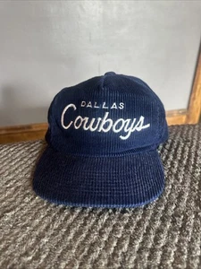 De colección Años 90 Especialidades Deportivas Dallas Cowboys The Cord Sombrero con Correa - Imagen 1 de 16