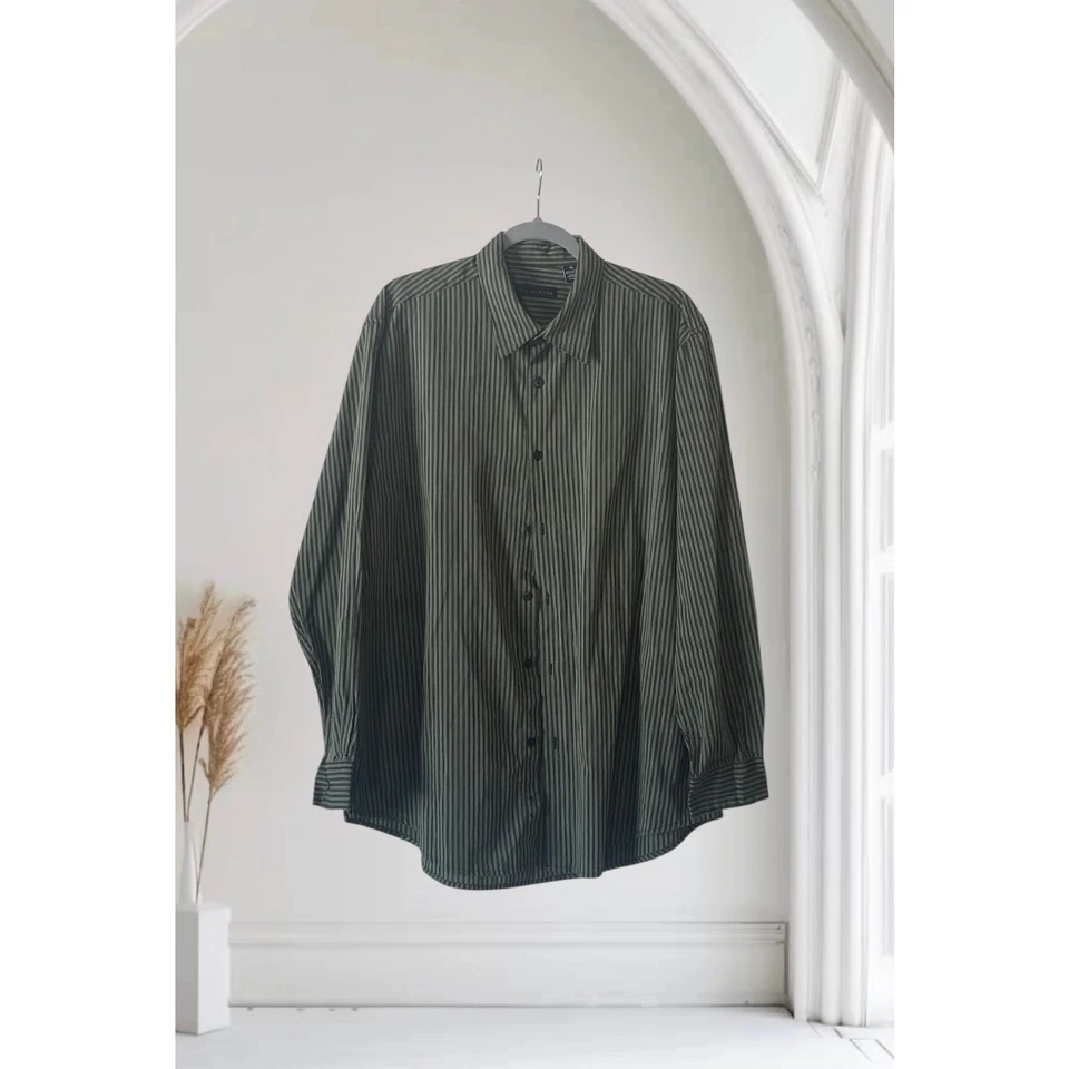 Camisa con botones a rayas Via Europa XL para hombre Foto 1 de 4