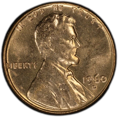 1960-D 1C Large Date RD Lincoln Cent PCGS MS64RD Uncirc (30-03) - Image 1 of 4
