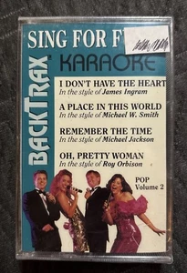 Collectors Karaoke CASSETTE (FACTORY SEALED) Pop Vol. 2 BackTrack - Picture 1 of 2