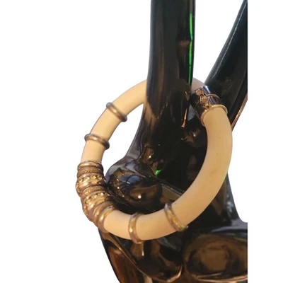 Pulsera de plata de ley 925 de goma y diamantes de imitación firmada E. Pearl Foto 1 de 3