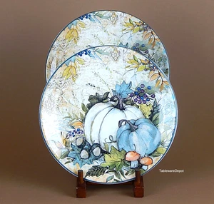 Certified International HAREVEST GATHERINGS 2 Dessert Plates, MINT & NEAR MINT! - Picture 1 of 3