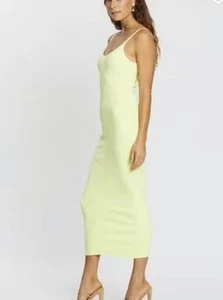 Bec + Bridge | Club Knit Midi Dress Citrus Yellow - Picture 1 of 7