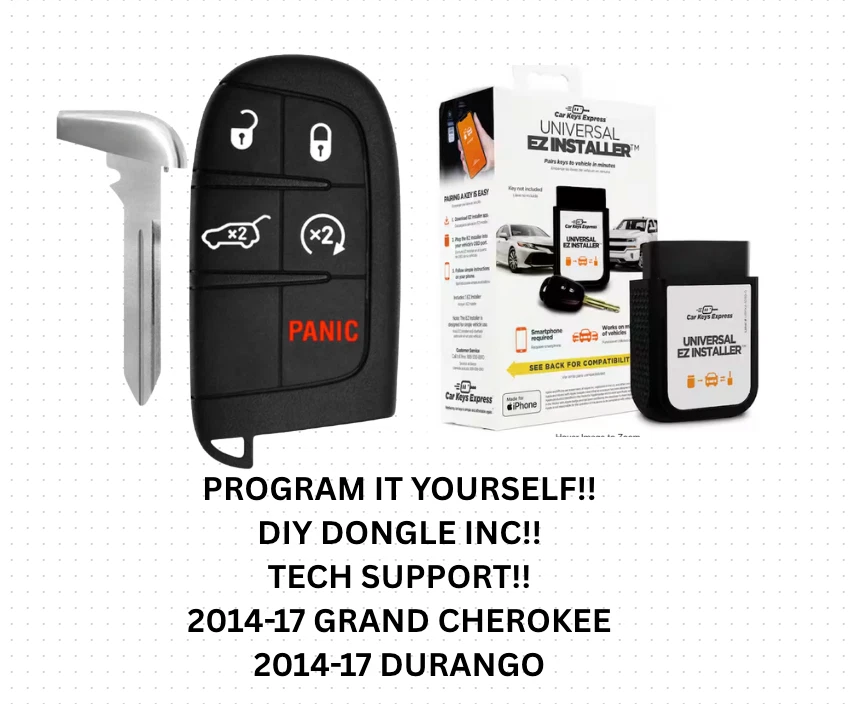 PAQUETE HÁGALO USTED MISMO PARA JEEP GRAND CHEROKEE 2014-2017, LLAVE INTELIGENTE DURANGO ¡INCLUYE HERRAMIENTA!! Foto 1 de 1