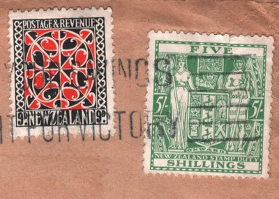 NUEVA ZELANDA SEGUNDA GUERRA MUNDIAL Cubierta 5s POSTAL FISCAL Transpacífico 1941 Correo Aéreo VICTORIA ZN271 Foto 1 de 4