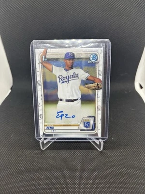 2020 Bowman Chrome - Prospect Autographs Erick Pena #CPA-EPE (AU, RC) - Image 1 of 2