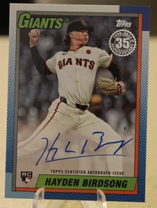 2025 Topps 1990 Topps Baseball HAYDEN BIRDSONG Auto RC #90B2-HB - S.F. Giants - Picture 1 of 2
