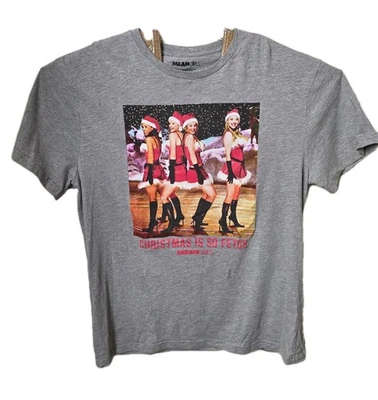 Camiseta para mujer Mean Girls Christmas is So Fetch XL gris estampado gráfico informal Foto 1 de 4
