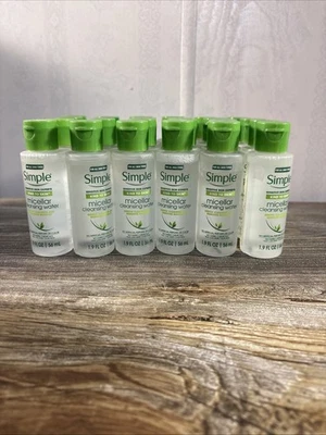 Simple Micellar Cleansing Water New & Sealed 1.9 fl oz EACH Lot Of 12 Pack - Imagem 1 de 2