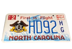Vintage Harley Davidson Owners Group Specialty License Plate HD92 NC HOG! - Picture 1 of 7