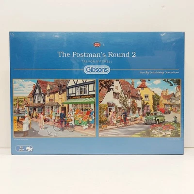 Gibsons - "The Postman's Round 2" Jigsaw Puzzles - 2 x 500 Pieces - G5030 Sealed - Image 1 of 4