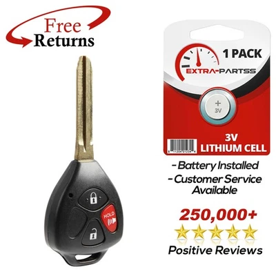 For 2015 2016 2017 2018 2019 Toyota Yaris Keyless Entry Remote Fob Uncut Key Foto 1 de 4