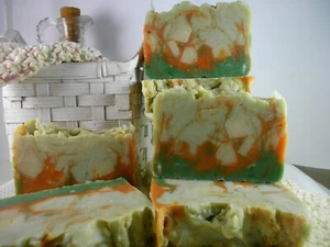 Tropical Forest Goat Milk Soap Shea Cocoa Butter Artisan Natural Homemade Gift - Picture 1 of 8