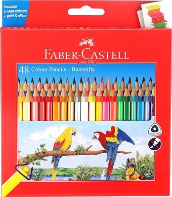 Faber-Castell 48 dreieckige Farbstifte mehrfarbig (kostenloser Versand) - Bild 1 von 3