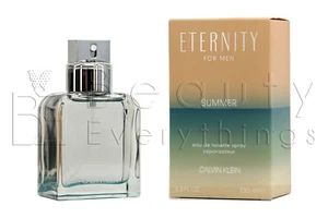 Eternity Summer 2019 by Calvin Klein 3.4oz / 100ml EDT Spray NIB Sealed For Men - Picture 1 of 3