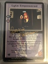 BABYLON 5 CCG LYTA EMPOWERED Autographed SIGNED Patricia Tallman MINT Unplayed