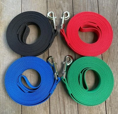 5KPETPRODUCTS LONG LEASH PUPPY TRAINING LEASH RECALL OBEDIENCE MED/LG BREEDS MADE IN USA