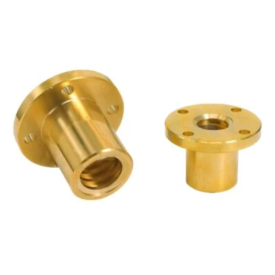 Lead Screw Nut 8mm Rod Printer Brass CNC for Pitch 2mm Trapezoidal Threaded - Image 1 of 4