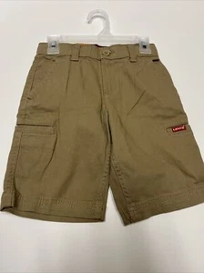 LEVIS BOY'S YOUTH CARGO SHORTS, HARVEST GOLD Sz 7 - Picture 1 of 8