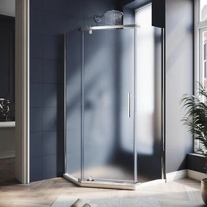 ELEGANT 36.5" x 36.5" x 72" Neo-Angle Pivot Shower Doors Corner Shower Enclosure - Picture 1 of 21