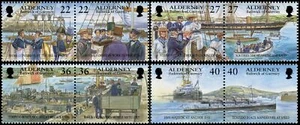 Alderney 2001 / MNH - Yvert - Post 180/187 Entwicklung Historischer Von Alde - Bild 1 von 1