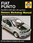 FIAT PUNTO 03 ON by Haynes Publishing Hardback Book The Cheap Fast Free Post
