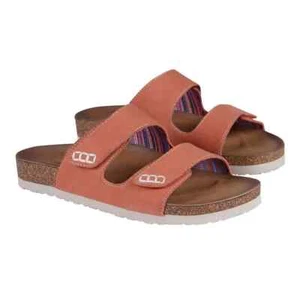 NEU Skechers Damen-Sandalen zwei Riemen pink Größe 8 mit luxuriösen Schaumstoffsohlen - Bild 1 von 12
