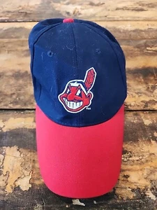 Cleveland Indians Hat Chief Wahoo First Merit Bank Baseball Cap Adjustable - Picture 1 of 8