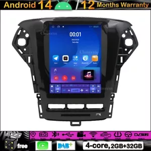 9,7" Android 14 Head Unit Radio Carplay BT GPS SAT Navi DAB für Ford Mondeo 11-13 - Bild 1 von 13