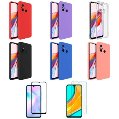 TODOBARATO 24HORAS Funda Para Xiaomi Redmi 12C Tpu Silicona Gel Lisa + Protector 5D o Normal 9H