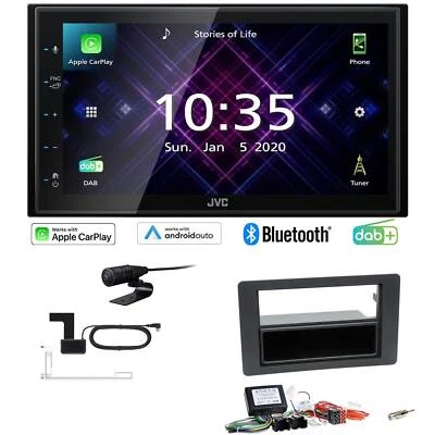 JVC Autoradio Apple CarPlay Android Auto DAB+ für Saab 9-5 2009-2011 schwarz - Bild 1 von 4