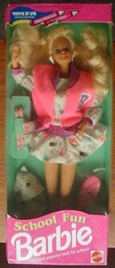 Muñeca Barbie School Fun Toys R Us limitada 1991 caja abollada - Imagen 1 de 1