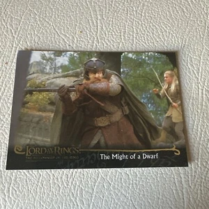 LOTR Fellowship Of The Ring #76 The Might Of A Dwarf Trading Card Topps 2001 - Bild 1 von 2