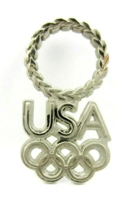 Athens 2004 Summer Olympic Games USA NOC Olympic Team Pin Badge - Image 1 of 4