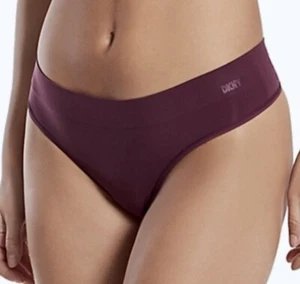 DKNY Seamless Litewear Grape Wine Thong Panty NEW Womens Sz M 6  XL 8  DK5016 - Picture 1 of 7