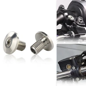 Tapones de orificio de espejo aptos para Ducati Diavel 2011-2018 Diavel Strada 2013-2015 plateado - Imagen 1 de 12