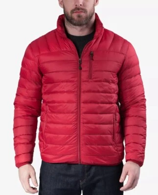 HAWKE & CO OUTFITTER MEN'S 2XLARGE QUILTED PACKABLE DOWN JACKET, CHILIPEPPER  - Image 1 of 2
