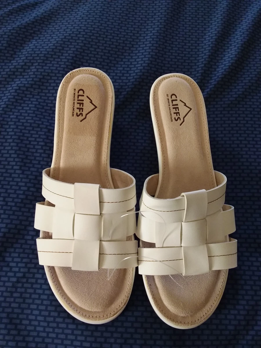 WHITE MOUNTAIN Endurecimiento, Sandalias Planas Mujer