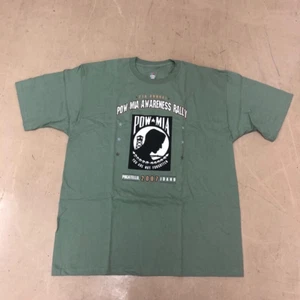 VTG 7th Annual POW MIA Awareness Rally Men’s XL Green Shirt 2007 Pocatello Idaho - Picture 1 of 6